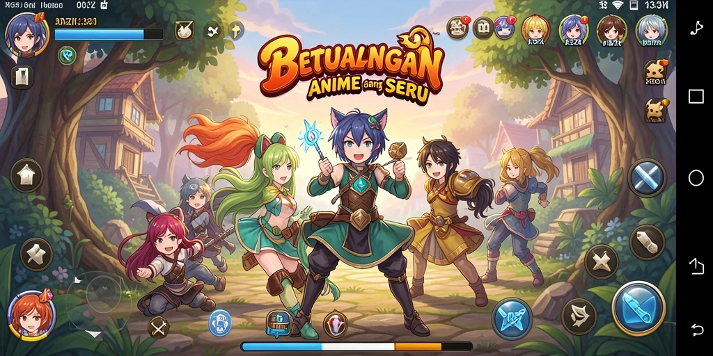 Screenshot 33ZK menampilkan karakter anime dalam aksi yang dinamis.