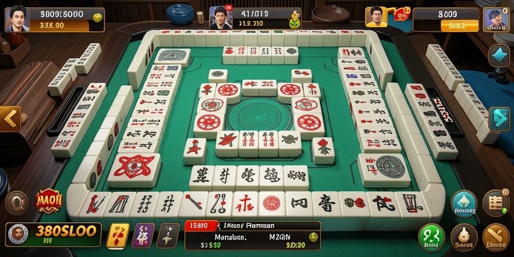 Tampilan menarik gameplay Mahjong di 380SLOT.
