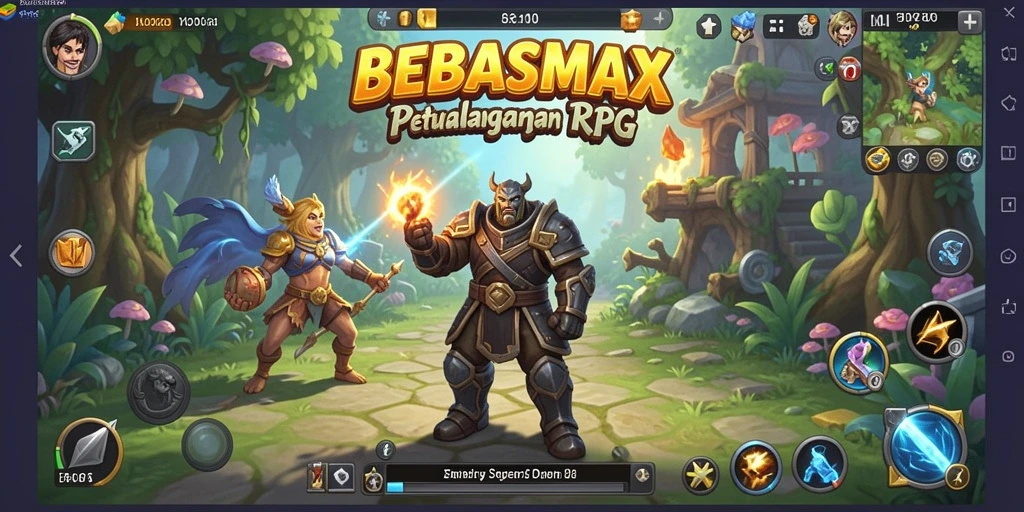 Gameplay seru BEBASMAX dengan grafis menawan dan petualangan menarik.