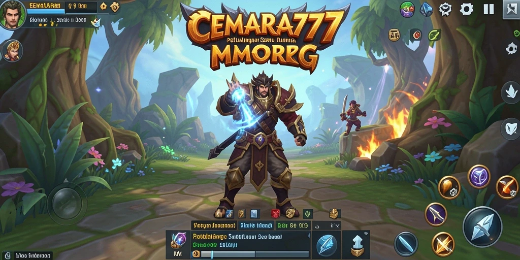 Tangkapan layar CEMARA777 menampilkan aksi seru dalam gameplay MMORPG.