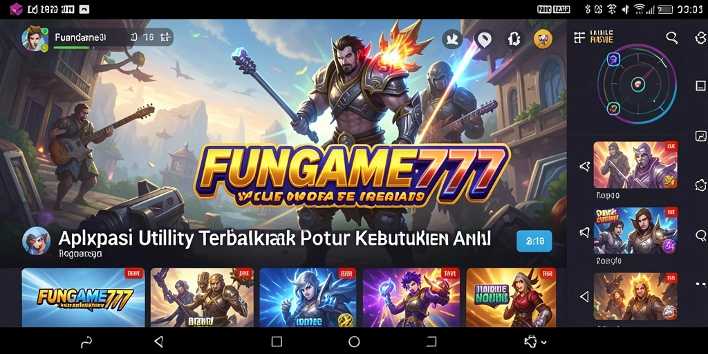 Tampilan antarmuka FUNGAME777 yang intuitif dan ramah pengguna.