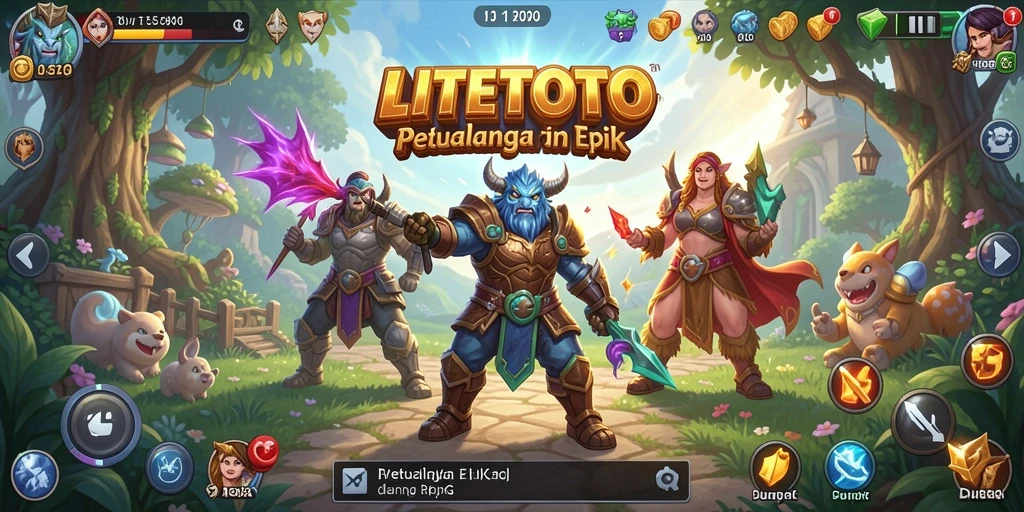 Tampilan menakjubkan dari gameplay RPG LITETOTO.