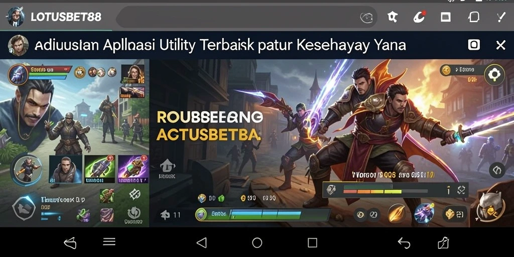 Tampilan intuitif aplikasi LOTUSBET88 yang memudahkan pengguna.