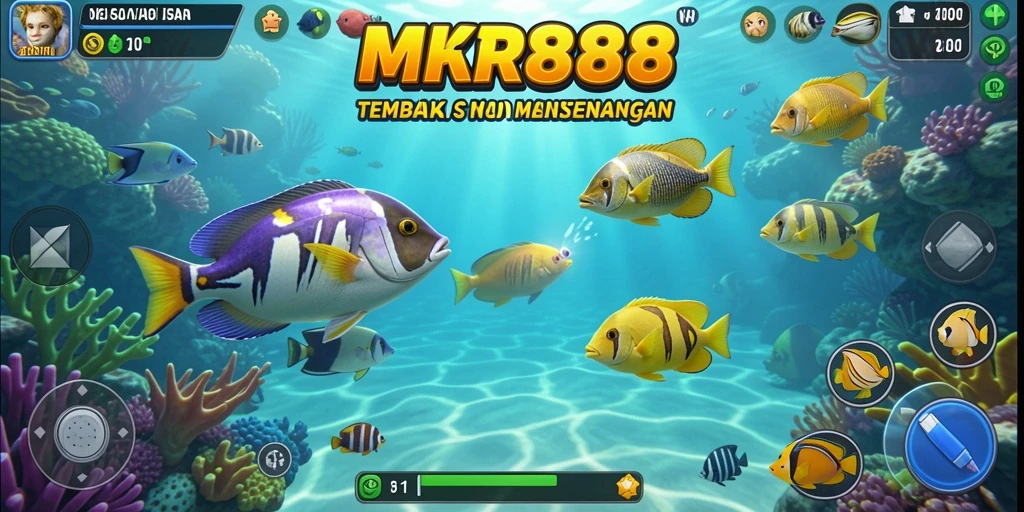 Tampilan gameplay Tembak Ikan yang mengasyikkan di MR888.
