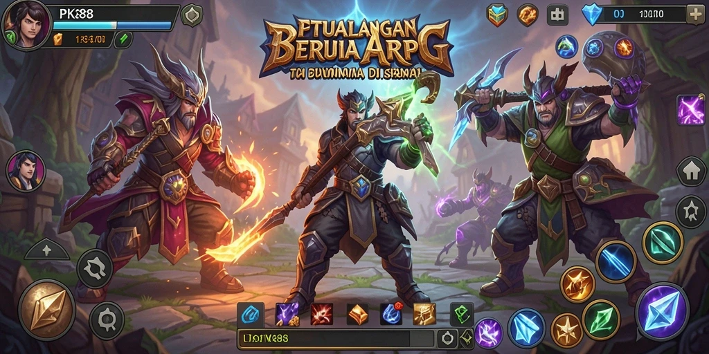 Tampilan gameplay PK88 yang memukau di dunia ARPG.