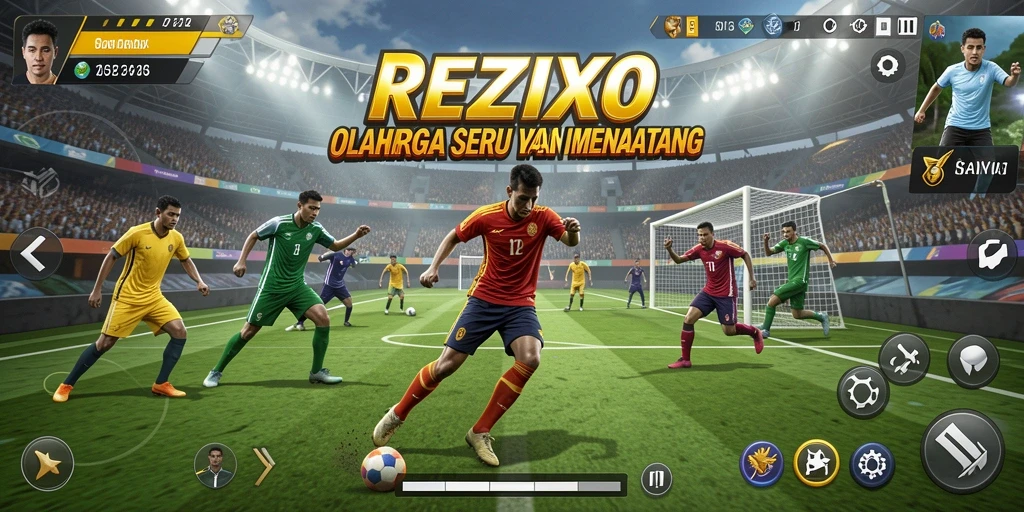 Tampilan gameplay menarik dari REZIXO yang penuh aksi olahraga.