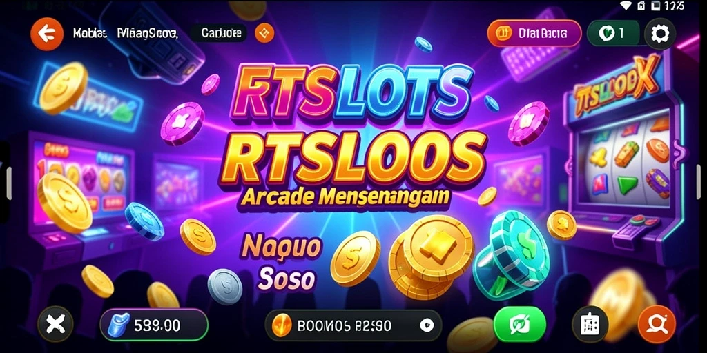 Screenshot RTSLOTS menampilkan permainan slot yang penuh warna dan menarik.