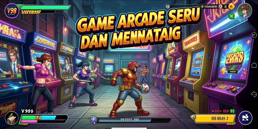 Tampilan gameplay yang seru dan menantang dari V98.