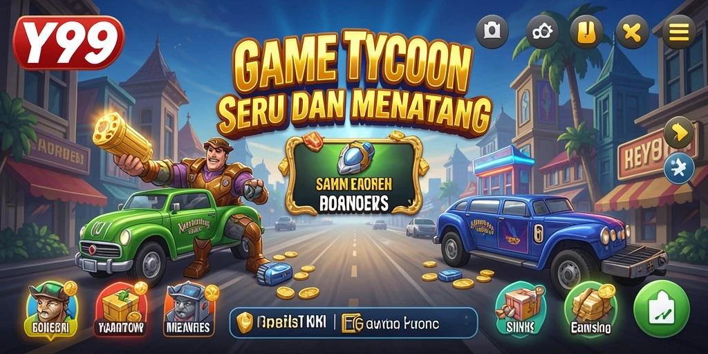 Tampilan gameplay Y89 yang menarik dengan berbagai elemen Tycoon.